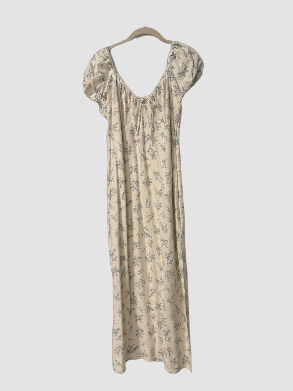 Divided Cream Floral Maxi Dress